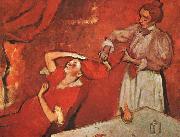 Edgar Degas Combing the Hair oil